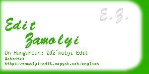 edit zamolyi business card
